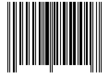 Number 6255001 Barcode