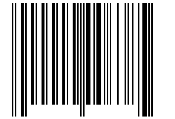 Number 6385 Barcode