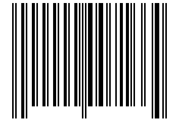 Number 7166 Barcode