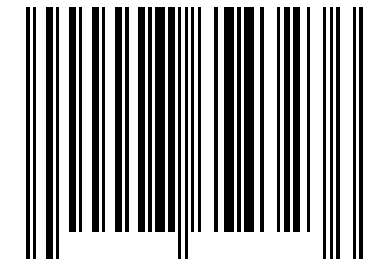 Number 7654323 Barcode