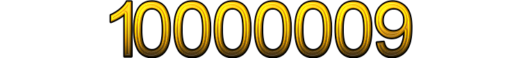 Number 10000009