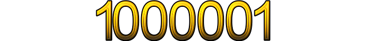 Number 1000001