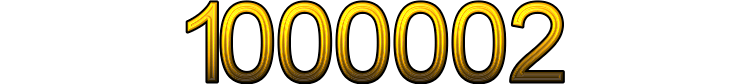 Number 1000002