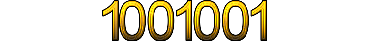 Number 1001001