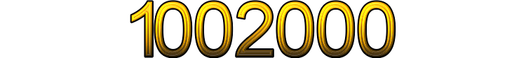 Number 1002000