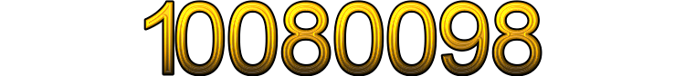 Number 10080098 Number 10080098