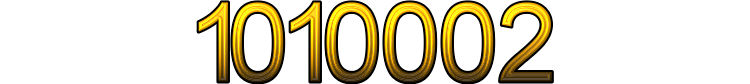 Number 1010002