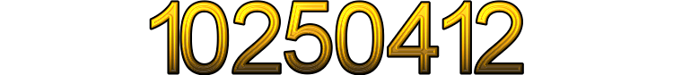 Number 10250412