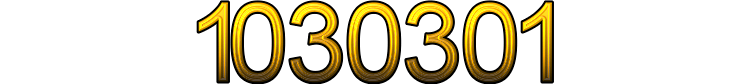 Number 1030301