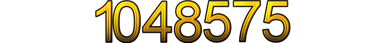Number 1048575