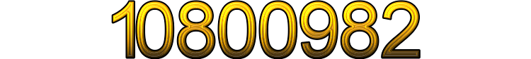 Number 10800982 Number 10800982