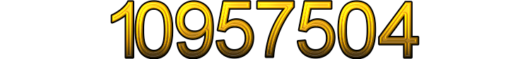 Number 10957504 Number 10957504