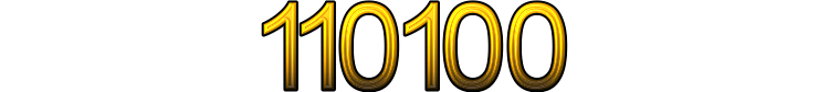 Number 110100