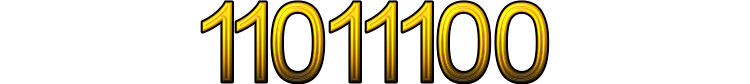 Number 11011100