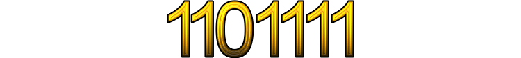 Number 1101111