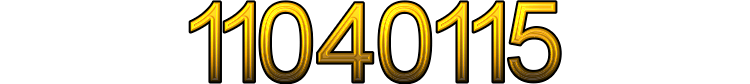 Number 11040115