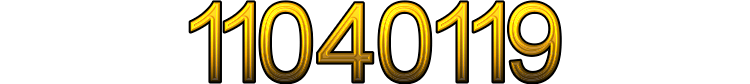 Number 11040119