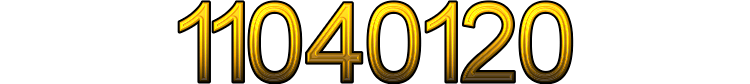Number 11040120