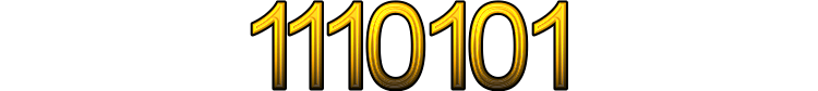Number 1110101