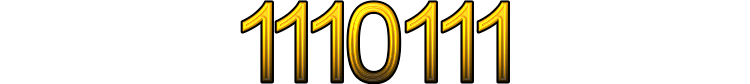 Number 1110111