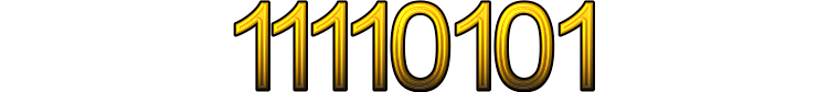 Number 11110101