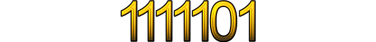 Number 1111101