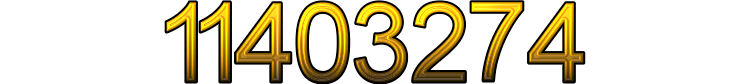 Number 11403274 Number 11403274