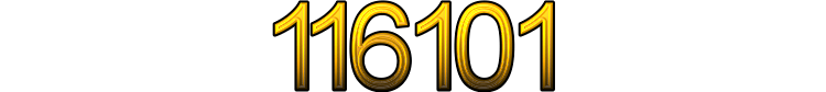 Number 116101
