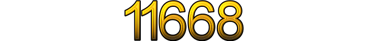 Number 11668