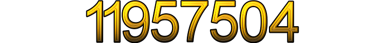 Number 11957504 Number 11957504