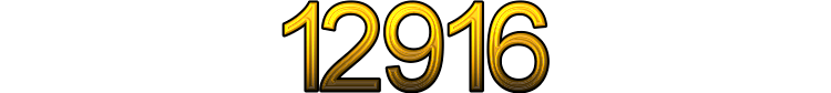 Number 12916