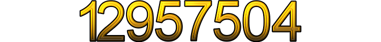 Number 12957504