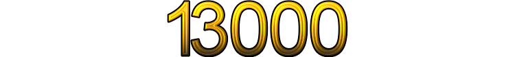 Number 13000