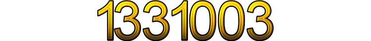 Number 1331003