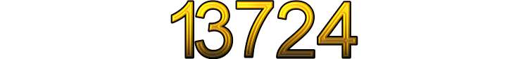Number 13724