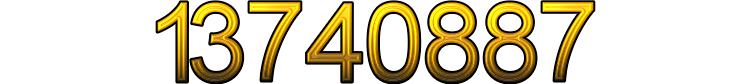 Number 13740887
