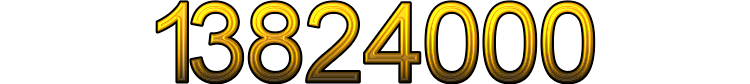 Number 13824000