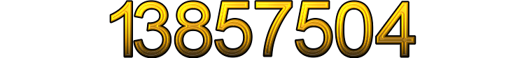 Number 13857504