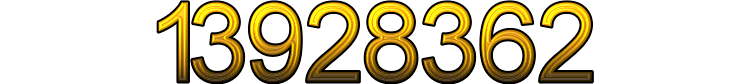 Number 13928362 Number 13928362