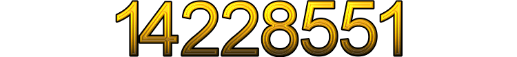 Number 14228551 Number 14228551