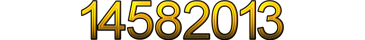 Number 14582013
