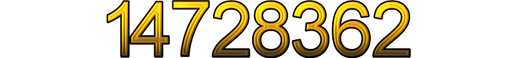 Number 14728362