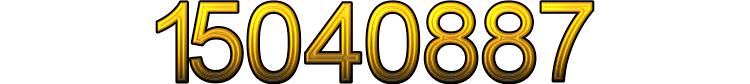 Number 15040887 Number 15040887