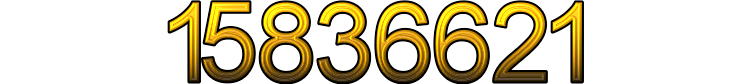 Number 15836621 Number 15836621