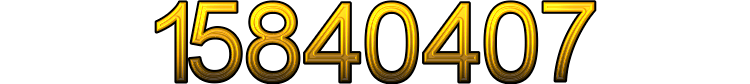 Number 15840407