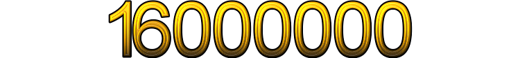 Number 16000000
