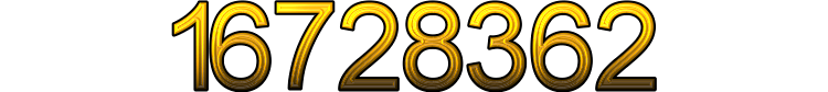 Number 16728362 Number 16728362