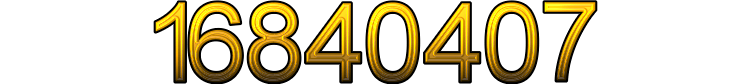 Number 16840407 Number 16840407