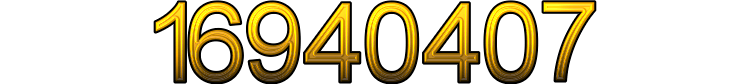 Number 16940407