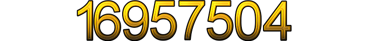 Number 16957504